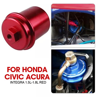 For Honda Civic Acura Integra 1.5L-1.8L Red High-performanceGasoline Fuel Filter - Image 1 of 4