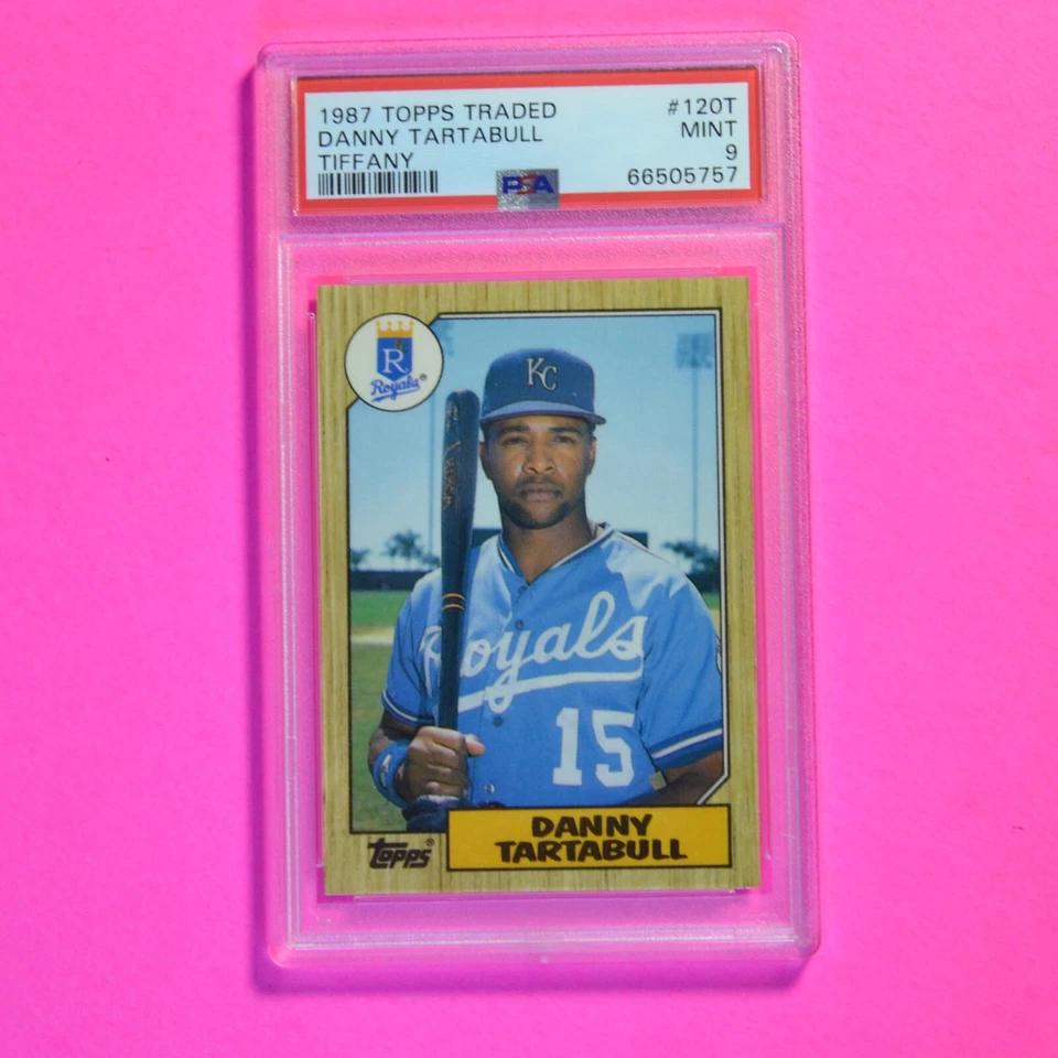 1987 Topps Traded Tiffany Baseball #120T Danny Tartabull Rookie RC, PSA 9 MINT - Image 1 of 1