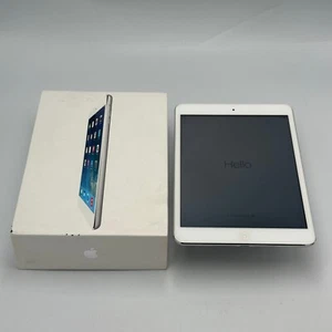apple iPad mini Wi-Fi 1st Generation, White/Silver, 16GB, Model A1432 - Imagen 1 de 9