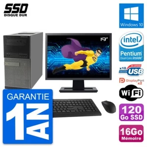 PC tour DELL 9010 Bildschirm 19 " Intel G630 RAM 16Go SSD 120Go Windows 10 Wifi - Bild 1 von 9