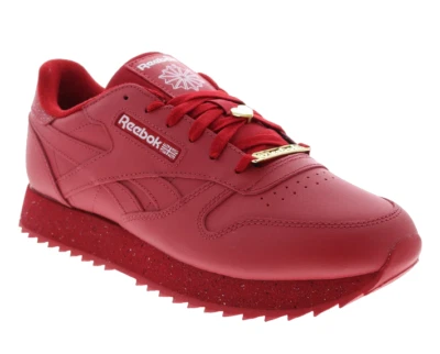 Reebok Mujer Clásico Cuero Ondulado Bajo Rojo GZ4119 Foto 1 de 3