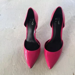 Mix Women Pink Patient Stiletto 4 1/2” Heel Pointed Toe Shoes Size 9 1/2. New. - Picture 1 of 8