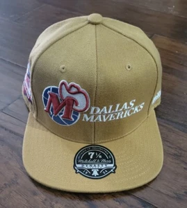 MITCHELL AND NESS DALLAS MAVERICKS ALL STAR 2010 TAILLIERTER HUT Größe 71/8 braun neu mit Etikett - Bild 1 von 7