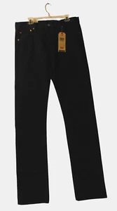 Levi's 501 Original Fit Jeans Men's Size 36x40 Black Button Fly Denim New - Picture 1 of 6