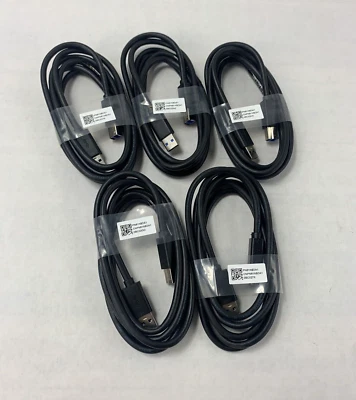Lot 5 Dell PN81N 6F USB 3.0 Type AB A Male to B Male Cable AB MM Cord - Image 1 of 4
