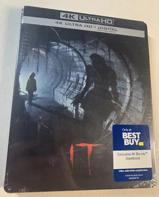 IT Chapter One (2017) 4K UHD SteelBook | Best Buy•Stephen King OOP• Ships In Box - Image 1 of 4