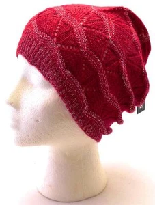 Invierno Apt.9 Mujer Boina roja brillante Beanie ondulado cálido cómodo sombrero de punto 8705 - Imagen 1 de 3