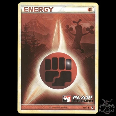 Fighting Energy PLAY! Holo #93/95 Call of Legends Promo NM Pokemon 2011 - Image 1 of 3