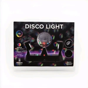 Mini Disco Light - Rotating Mirror Light Twin Ball With Remote - Picture 1 of 2