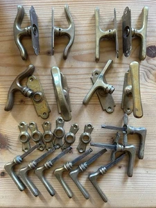 16 antik Fenstergriffe Biedermeier Fensteroliven Fensterwirbel Messing Tür Griff - Bild 1 von 10