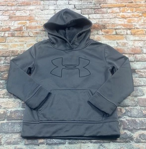 Under Armour Hoodie Youth 5 Gray Pullover Fleece Casual Outdoor Boys - Picture 1 of 11