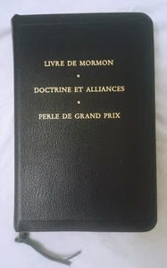 Livre De Mormon Doctrine Et Alliances Perle Grand Prix FRENCH ZIPPER VERY GOOD! - Imagen 1 de 20