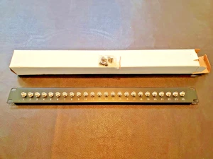 24 Port F Coax Connector 19" Rackmount Patch Panel - Free Shipping! - Afbeelding 1 van 2