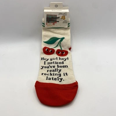 Calcetines al tobillo para mujer AZUL Q - ¡Hey Girl Hey! Cerezas Foto 1 de 4