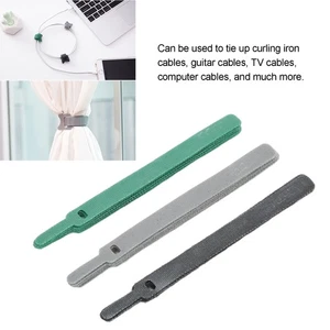 15pcs Fastening Straps Nylon Reusable Adjustable Cord Fastener Tie AM9 - Afbeelding 1 van 24