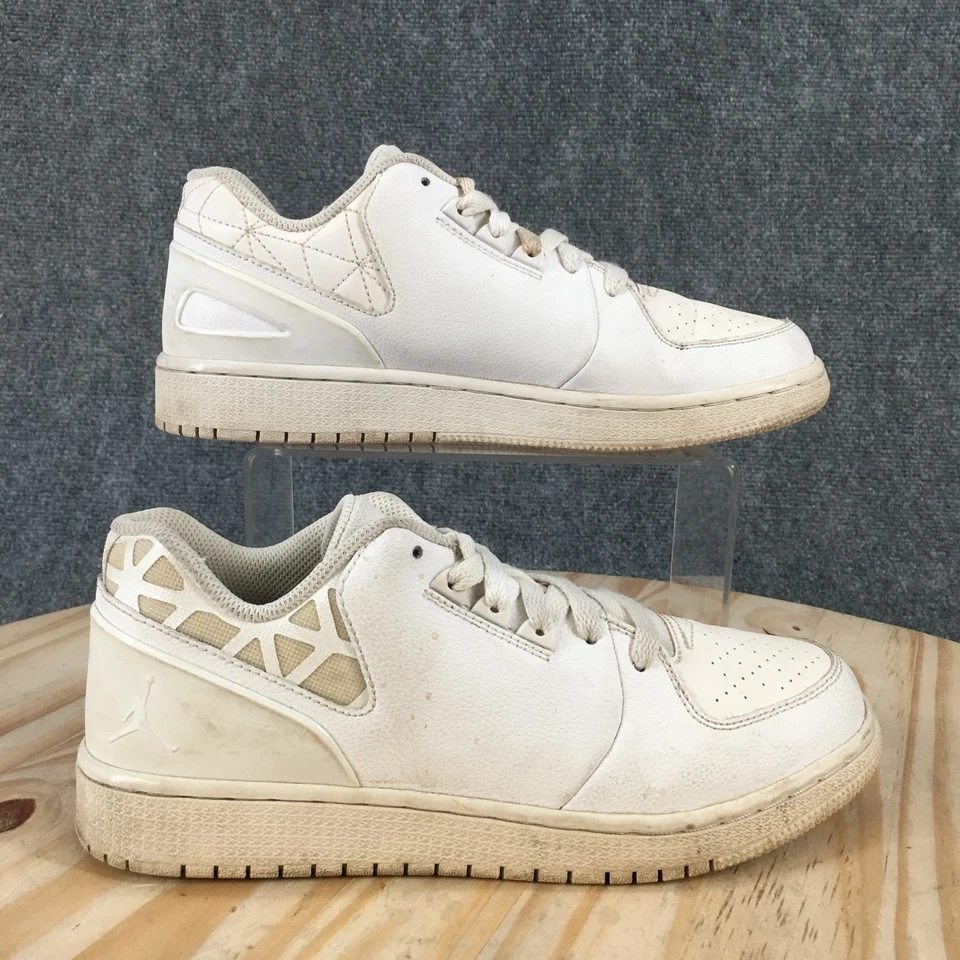 Nike Shoes Youth 6.5 Air Jordan 1 Flight 3 Low Sneakers White Comfort 725094-100 - Image 1 of 4