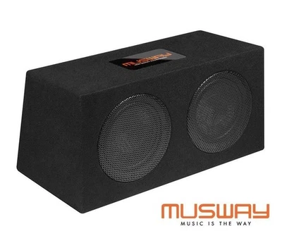 MUSWAY MR208Q Dual Bass Reflex Subwoofer Bass Reflexbox 8" (20 cm) Woofer... - Immagine 1 di 4
