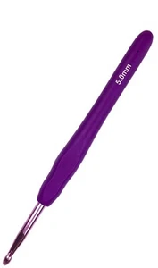 Size H/5mm Crochet Hook Ergonomic Handle for Arthritic Hands Soft & Smooth Kn... - Picture 1 of 7