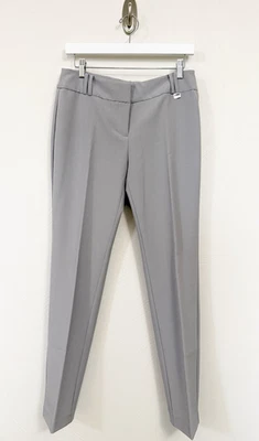 Nine West Womens 4 Light Gray Dress Pants Trousers Stretch Mid-Rise Straight Leg - Image 1 of 4