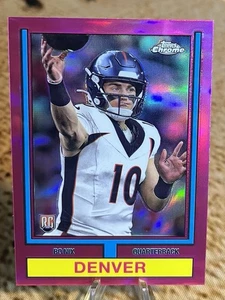 2024 Topps Chrome BO NIX Rookie RC Pink Refractor ~ Broncos - Picture 1 of 2