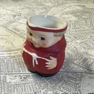 Jarra Goebel de colección roja cardenal fraile tuck monje crema. - Imagen 1 de 4