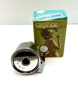Antiguo accesorio de cabezal de ducha de latón cromado GRÚA ajustable caja original de colección - Imagen 1 de 19