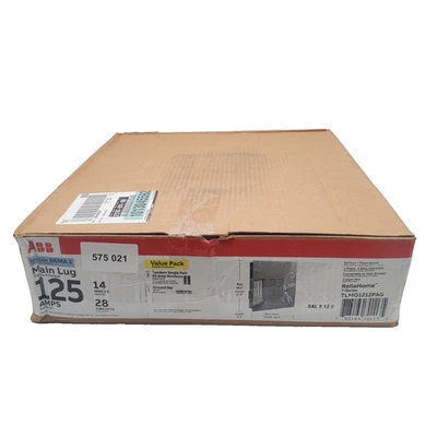 ABB/GE Main Lug Plug-On Neutral Indoor Load Center 125-Amp 14-Space 28-Circuit - Image 1 of 4