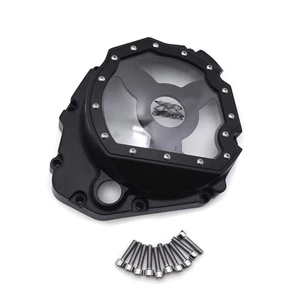 HTTMT- Black Glass See Through Engine Clutch Cover Protector Compatible with ... - Picture 1 of 6