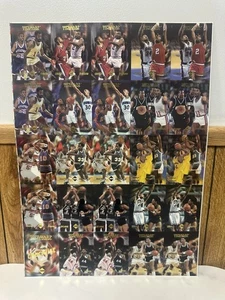 1996 Collectors Edge Time Warp Gold Set Uncut Sheet KOBE BRYANT ALLEN IVERSON RC - Bild 1 von 6
