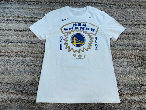 GSW Golden State Warriors Nike 2022 NBA Finals Champs White T-Shirt Mens S $29 Cover