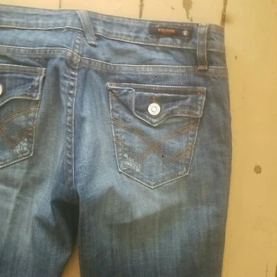 Vigoss womens jeans size 13 flared slightly distressed - Image 1 of 4