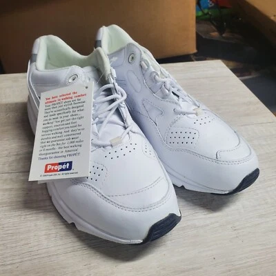 Propet Stability Walker Walking 女式白色运动鞋运动鞋 W2034-WHT — 第 1/4 张图片