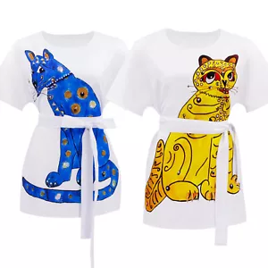 Disfraz de gato Abba Frida Agnetha años 80 amarillo/azul años 70 Dancing Queen - Imagen 1 de 14