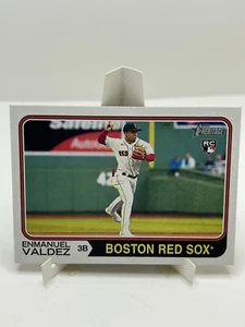 2023 Topps Heritage High Number Enmanuel Valdez Rookie #631 Boston Red Sox - Picture 1 of 2