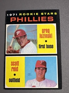 1971 Topps #439 Greg Luzinski / Scott Reid Rookie Stars Philadelphia Phillies - Picture 1 of 2