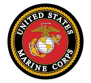 United States Marine Corps Vinyl Sticker - Round 3x3 inch - Picture 1 of 1