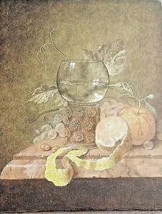 PINTURA AL ÓLEO ORIGINAL FINA 11" X 14" - ESCUELA DE PIETER CLAESZ - Imagen 1 de 3