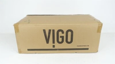 Fregadero de baño de piedra mate Vigo VG04003 Sirena blanca de 18" Foto 1 de 4