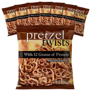 Keto Protein Pretzel Twists 12g Protein Low Calorie 7 Bags Snack Healthy - Picture 1 of 4