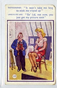 (Gb8904-552) Risque Suspenders Stockings, Camera 109 Doubl L Postcard c1950 G - Picture 1 of 2
