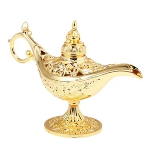 Magic Panto Arabian Genie Oil Lamp Fancy Dress Prop Beads Storage - Picture 1 of 11