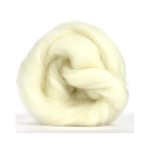 White Norwegian natural wool roving - 50g - needle felting hand spinning - Picture 1 of 2