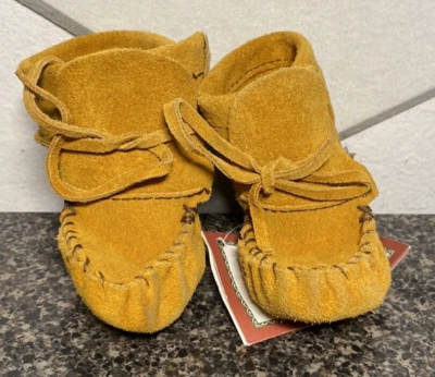 Mocasines para bebé Hiawatha Canadá talla 3 nuevos con etiquetas Foto 1 de 4