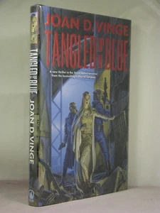 1st, signed by 2(author,artist Whelan, Tangled Up in Blue by Joan D Vinge (2000) - Picture 1 of 10