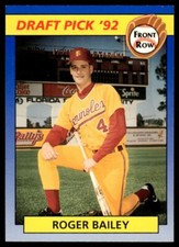 1992 Front Row Draft Picks #96 Roger Bailey Colorado Rockies