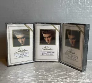Elvis Presley Elvis The Legend Lives On 3 Cassettes Readers Digest 1986 SEALED - Picture 1 of 7