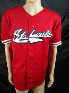 2000 Sport Attack Fernando Tatis Sr St Louis Cardinals Jersey Autographed Size M - Picture 1 of 8