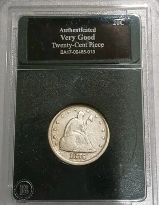 1875 S Twenty Cent Piece Bx91 - Image 1 of 4