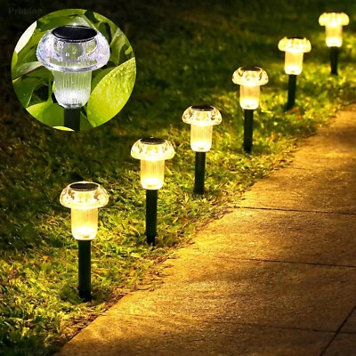 4Pack Solar Walkway Lights Outdoor Garden Waterproof Landscape LED Pathway Lamp - Image 1 of 4