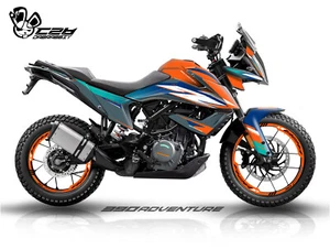 NEW Graphic kit for ktm 390 Adventure Graphic Decal Sticker Kit (WS-O) - Picture 1 of 8